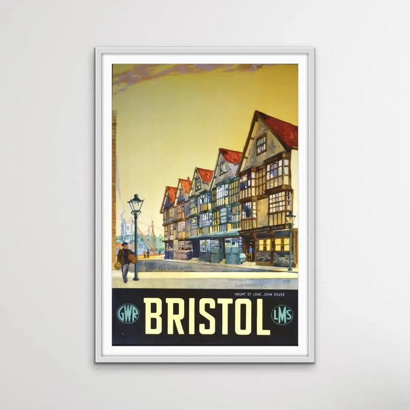 Bristol Vintage Travel Poster - I Heart Wall Art - Poster Print, Canvas Print or Framed Art Print