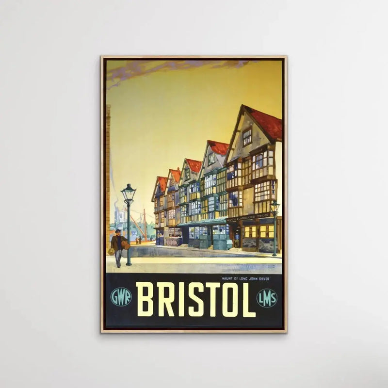 Bristol Vintage Travel Poster - I Heart Wall Art - Poster Print, Canvas Print or Framed Art Print