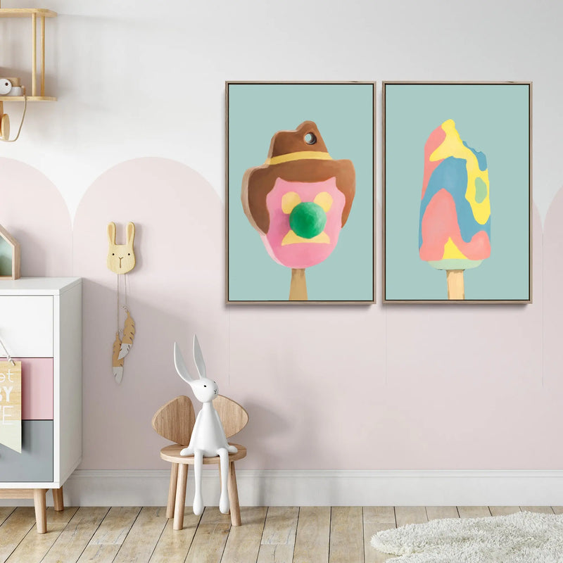 Bubble O Bill - Stretched Canvas Print or Framed Fine Art Print - Artwork I Heart Wall Art Australia 