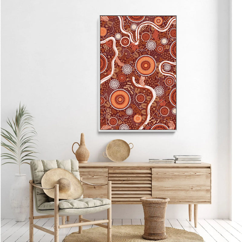 Cannobie - Dry Season Edition 3 by Leah Cummins - Stretched Canvas Print or Framed Fine Art Print - Artwork I Heart Wall Art Australia 