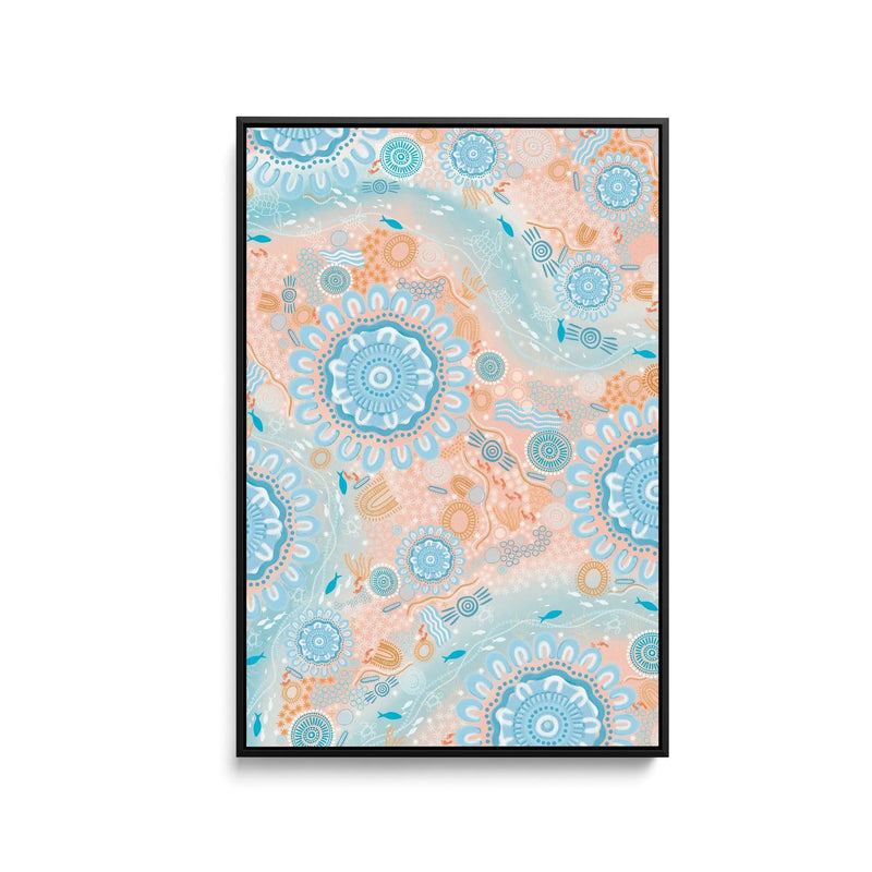 Canobie - Waterway Edition 1 by Leah Cummins -  Stretched Canvas Print or Framed Fine Art Print - Artwork I Heart Wall Art Australia 