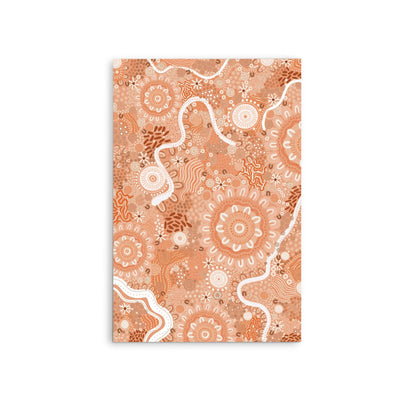 Canobie by Leah Cummins Winter Edition 3  - Stretched Canvas Print or Framed Fine Art Print - Aboriginal Artwork I Heart Wall Art Australia 