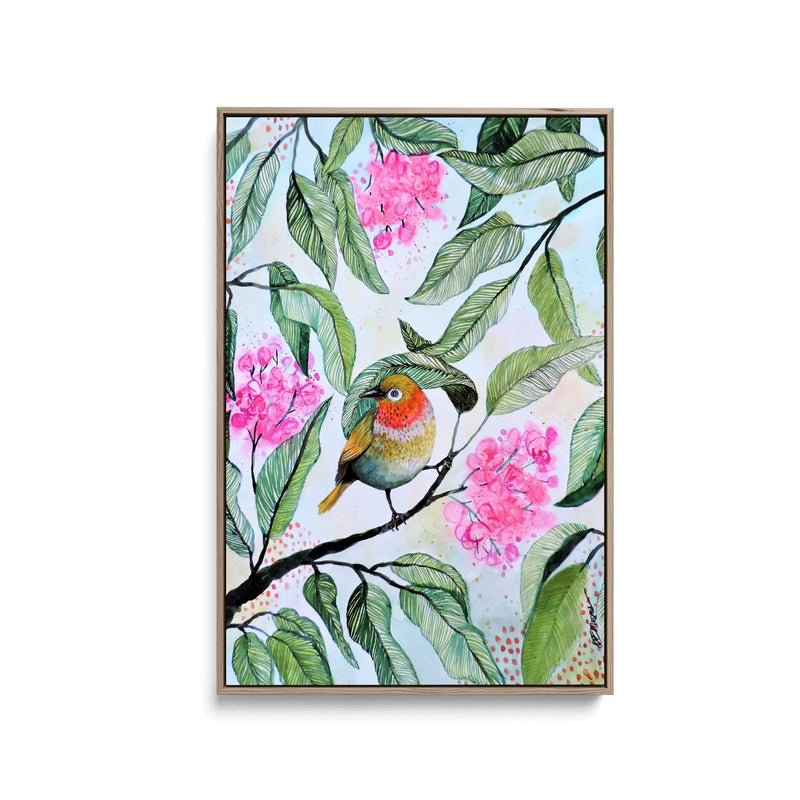 Ce Que Tu Entends, Cest Mon Coeur by Jouant Sylvie Demers - Stretched Canvas Print or Framed Fine Art Print - Artwork I Heart Wall Art Australia 