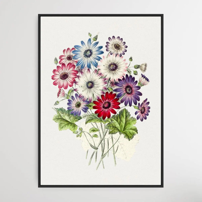Colorful Chrysanthemums Boquet - I Heart Wall Art
