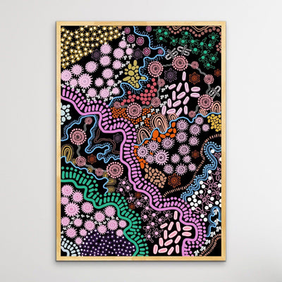Country In Colour - Bright - Authentic Aboriginal Artwork by Leah Cummins I Heart Wall Art Australia 