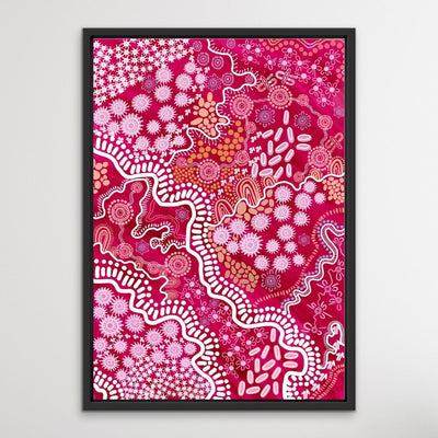 Country In Colour - Pink - Print Of Artwork by Leah Cummins - I Heart Wall Art