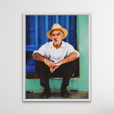 Cuban Man - Man Smoking Cigar Photographic Print - I Heart Wall Art