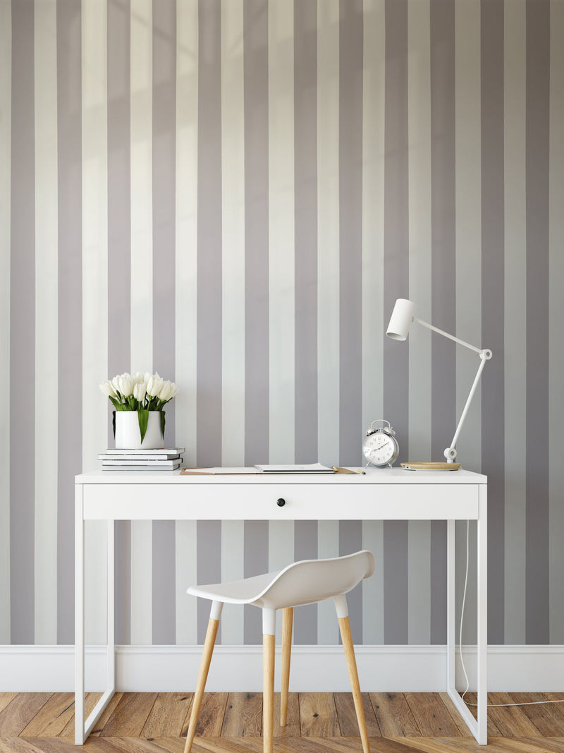Custom Coloured Thick Stripe Wallpaper - Choose Your Own Colour I Heart Wall Art Australia 