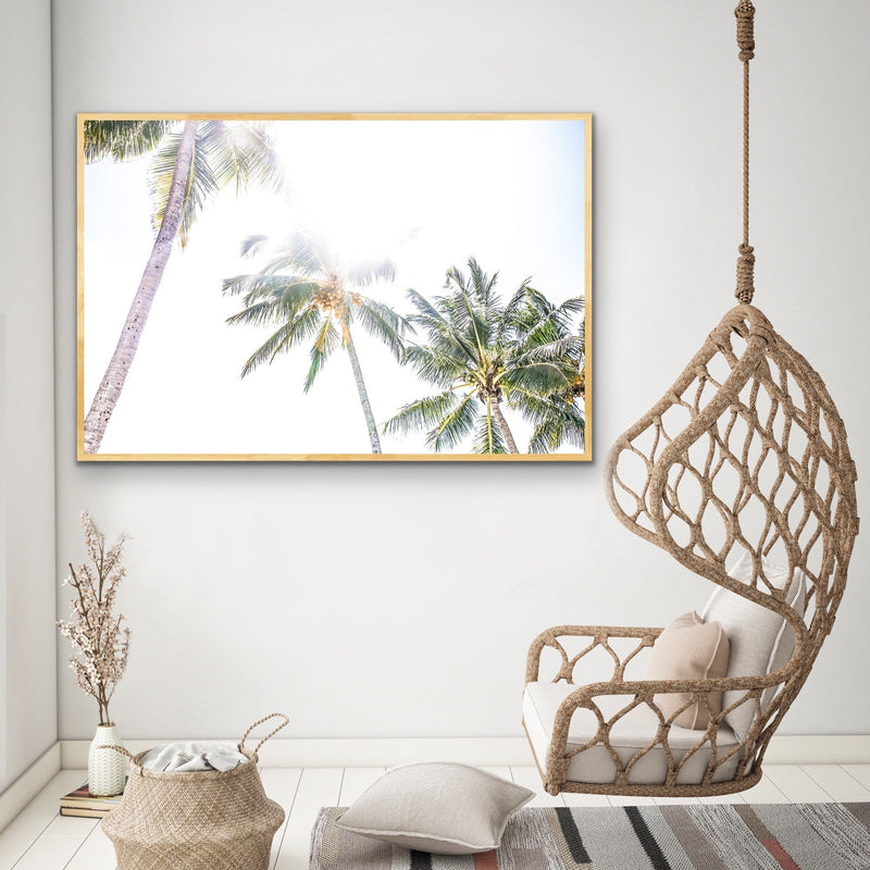 Daydream Island - Boho Palm Tropical Wall Art or Canvas Print - I Heart Wall Art