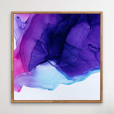 Decisions - Inkwell in Purple and Pink - Abstract Alcohol Ink Painting Wall Art Print I Heart Wall Art Australia 