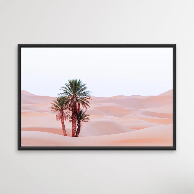 Desert Palm- Boho Pastel Morocco Photographic Desert Landscape Print - I Heart Wall Art