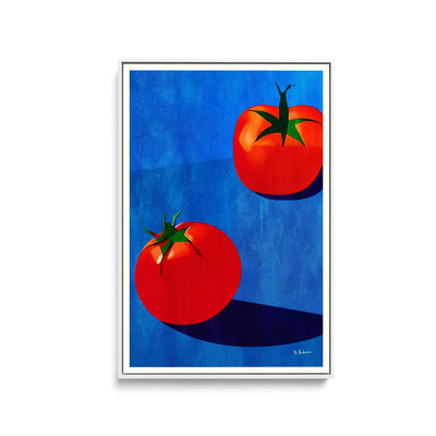 Deux Tomates by Bo Anderson - Stretched Canvas Print or Framed Fine Art Print - Artwork I Heart Wall Art Australia 