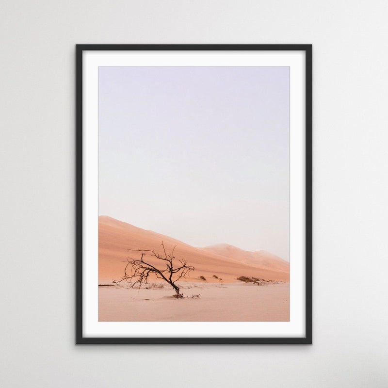 Desert Tree-  Boho Pastel Photographic Desert Landscape Print - I Heart Wall Art
