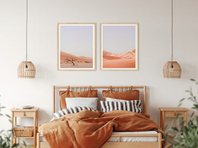 Dreamy Deserts - Two Piece Boho Desert Photographic Print Set Diptych - I Heart Wall Art
