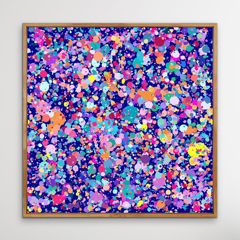 Edie Fogarty - Confetti Colourful Abstract Original Artwork Print - I Heart  Wall Art Australia