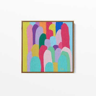 Edie Fogarty - Kata Tjuta (The Olgas) Colourful Abstract Original Wall Art Canvas Print - I Heart Wall Art