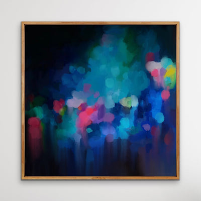 Edie Fogarty - ‘Glade’ Blue Colourful Abstract Original Artwork Print - I Heart Wall Art