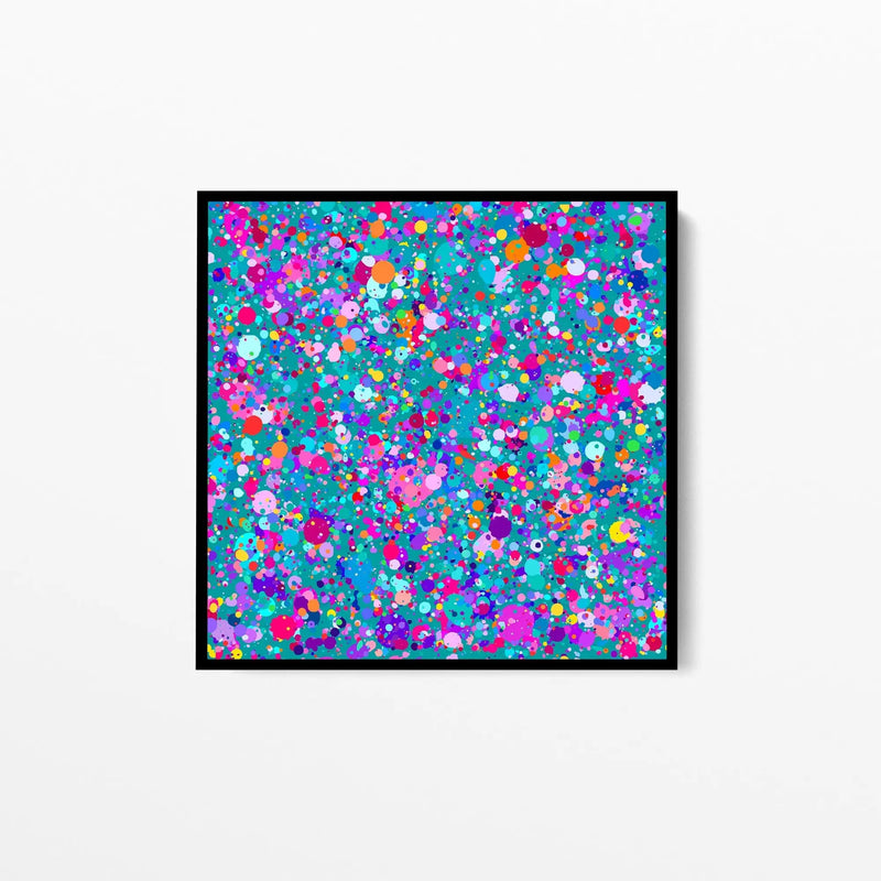 Edie Fogarty - Confetti in Green Colourful Abstract Original Artwork Print I Heart Wall Art Australia 