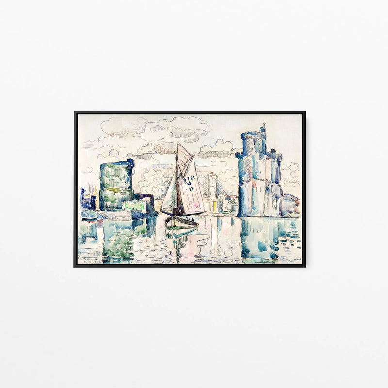 Entrance to the Harbor of La Rochelle by Paul Signac - Stretched Canvas Print or Framed Fine Art Print - Artwork I Heart Wall Art Australia 