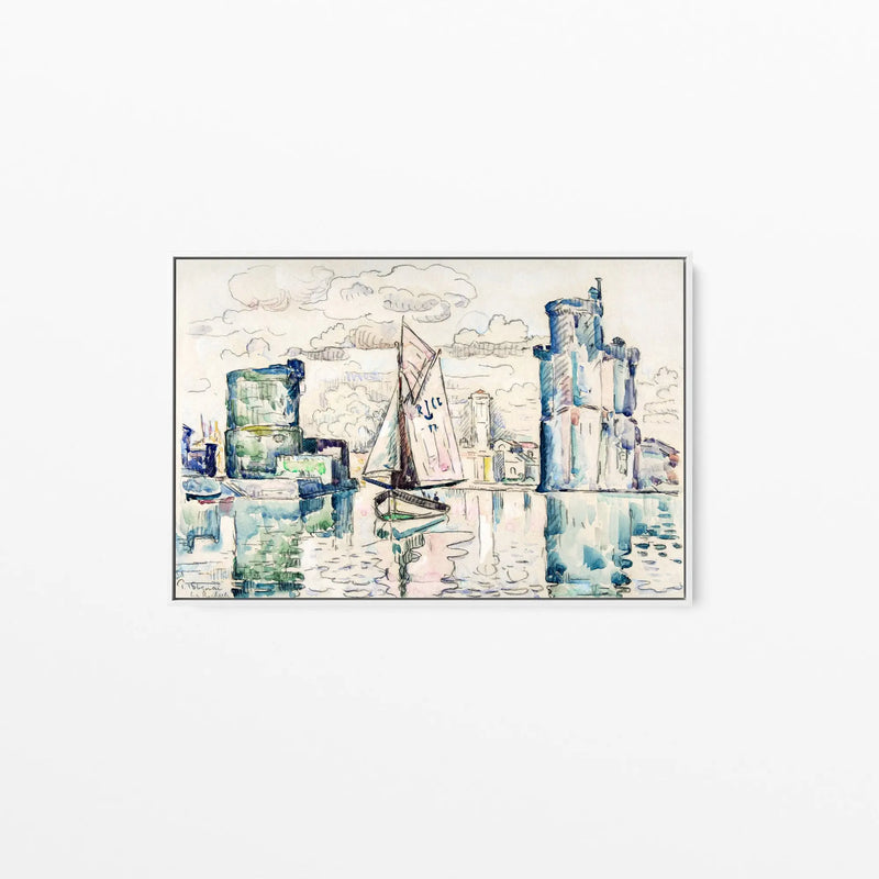 Entrance to the Harbor of La Rochelle by Paul Signac - Stretched Canvas Print or Framed Fine Art Print - Artwork I Heart Wall Art Australia 