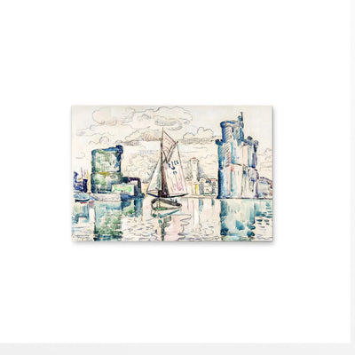 Entrance to the Harbor of La Rochelle by Paul Signac - Stretched Canvas Print or Framed Fine Art Print - Artwork I Heart Wall Art Australia 