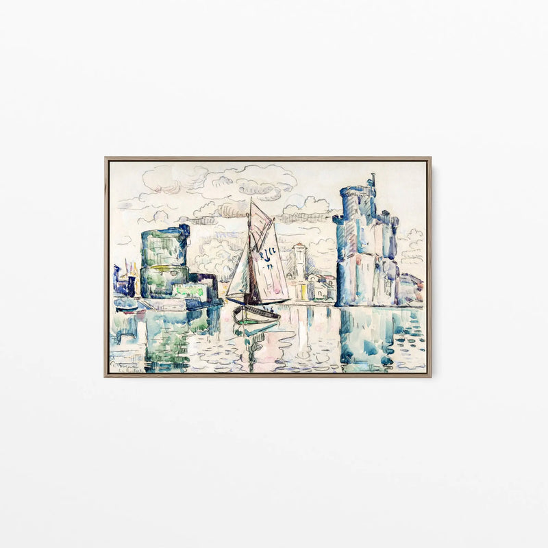 Entrance to the Harbor of La Rochelle by Paul Signac - Stretched Canvas Print or Framed Fine Art Print - Artwork I Heart Wall Art Australia 