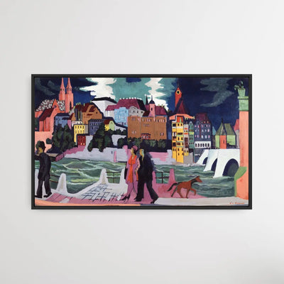 Ernst Ludwig Kirchner's View of Basel and the Rhine (1927–1928) - I Heart Wall Art