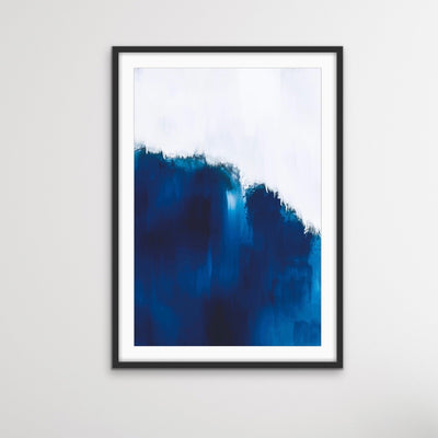 Ethereal- Edie Fogarty Blue Abstract Print  Artwork in Canvas or Art Print - I Heart Wall Art