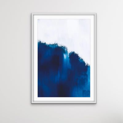 Ethereal- Edie Fogarty Blue Abstract Print  Artwork in Canvas or Art Print - I Heart Wall Art