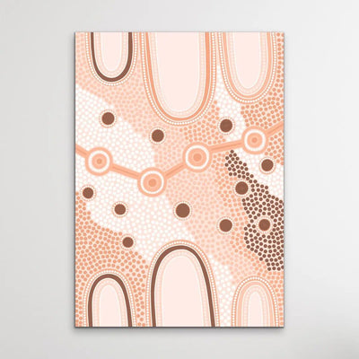 Female Journey- Earth - Aboriginal Art Print By Leah Cummins - I Heart Wall Art