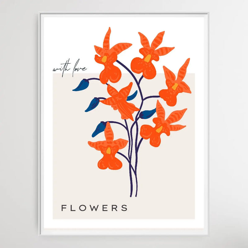 Floral Botanica Number 6 - Floral Poster Style Print Collection - I Heart Wall Art