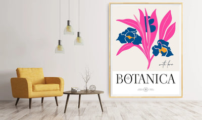 Floral Botanica Number 9 - Floral Poster Style Print Collection - I Heart Wall Art
