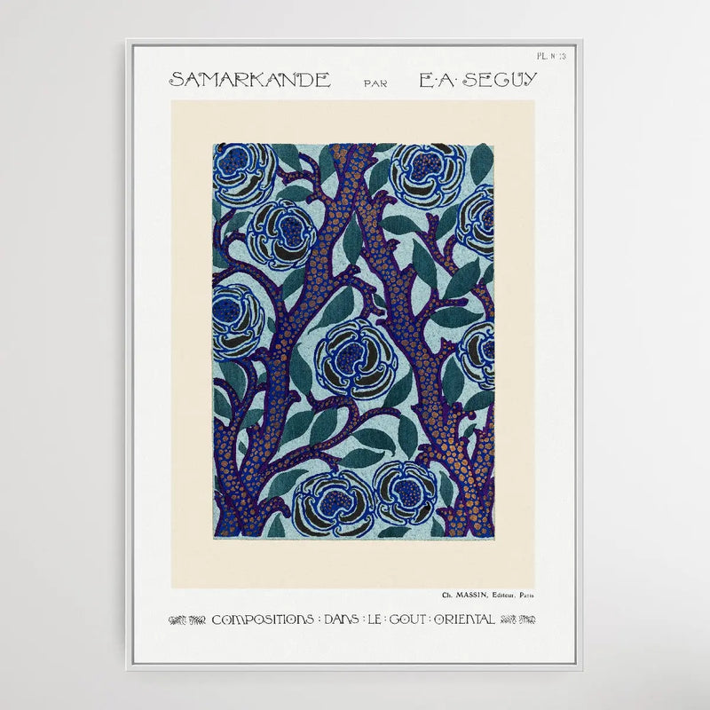 Flower Pattern 3 Art Deco 1914 by E. A. Séguy - I Heart Wall Art
