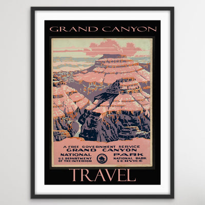 Grand Canyon Vintage Travel Poster - I Heart Wall Art