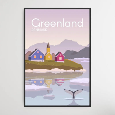 Greenland - Vintage Style Travel Print - I Heart Wall Art