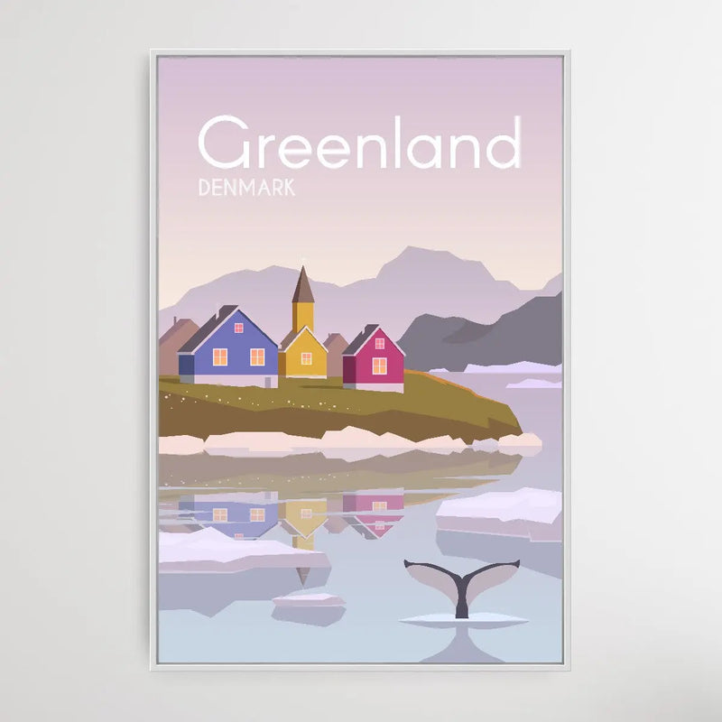Greenland - Vintage Style Travel Print - I Heart Wall Art