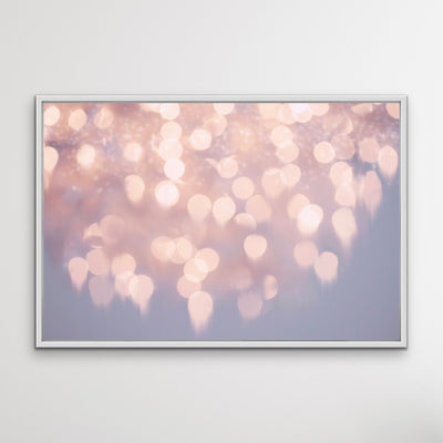Gutter To The Stars Pink Bokeh Framed Wall Art Canvas Print - I Heart Wall Art
