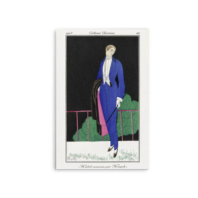 Habit nouveau par Kriegck (1913) by Charles Martin - Stretched Canvas Print or Framed Fine Art Print - Artwork I Heart Wall Art Australia 