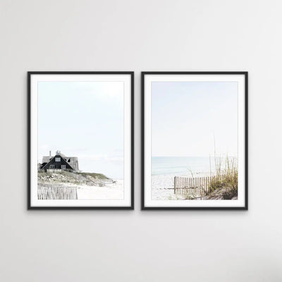 Hamptons Coast - Two Piece Coastal Photographic Print Set Diptych I Heart Wall Art Australia 