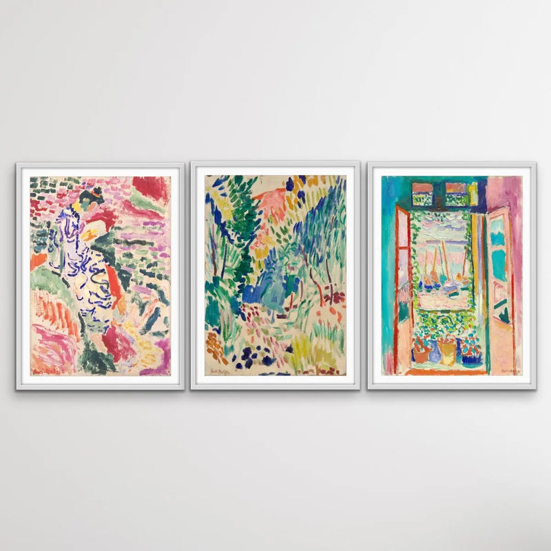 Henri Matisse Trio -  La Japonaise, Landscape at Collioure and The Open Window Trio Print Set I Heart Wall Art Australia 