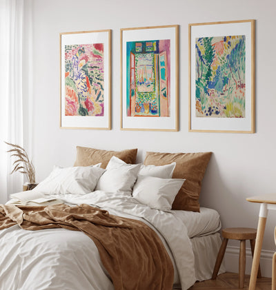 Henri Matisse Trio -  La Japonaise, Landscape at Collioure and The Open Window Trio Print Set I Heart Wall Art Australia 