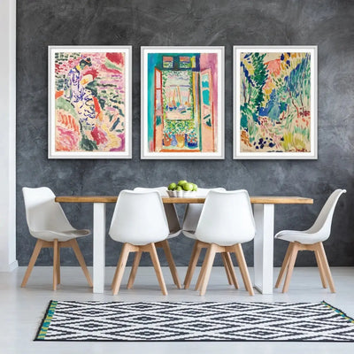 Henri Matisse Trio -  La Japonaise, Landscape at Collioure and The Open Window Trio Print Set I Heart Wall Art Australia 