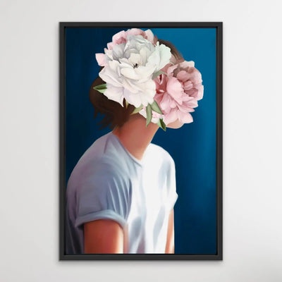 Her Secret Life Print Four - Women With Flowers Artwork Series - I Heart Wall Art