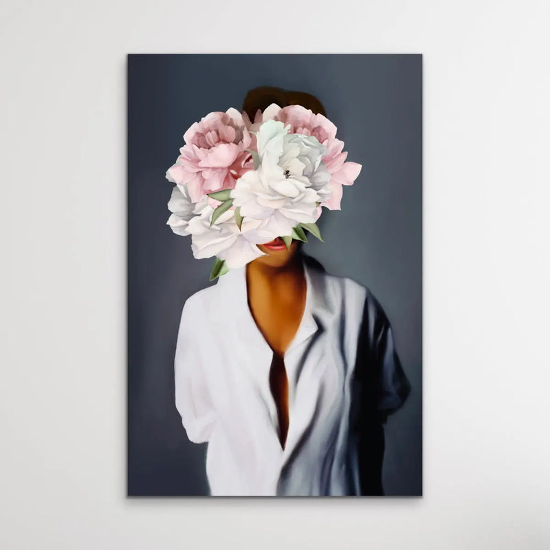Her Secret Life Print One - Women With Flowers Artwork Series - I Heart Wall Art