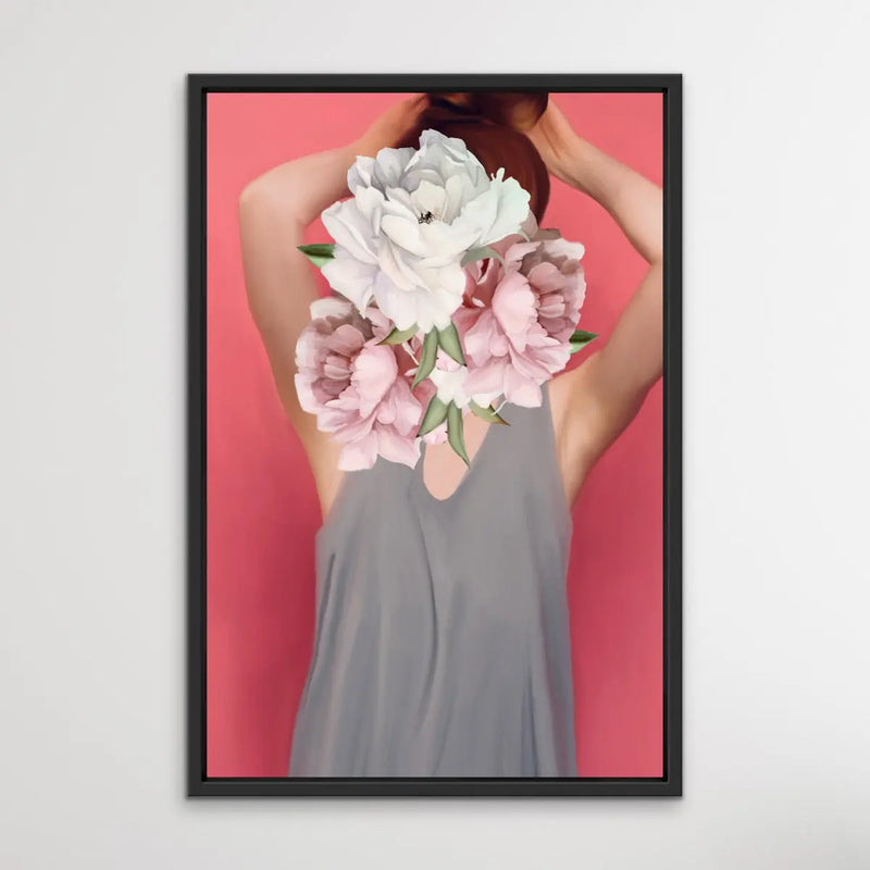 Her Secret Life Print Three - Women With Flowers Artwork Series - I Heart Wall Art