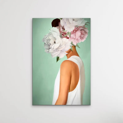 Her Secret Life Print Two - Women With Flowers Artwork Series - I Heart Wall Art