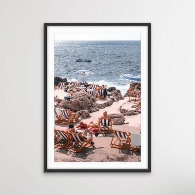 Italian Coast Umbrella Photographic Print - I Heart Wall Art