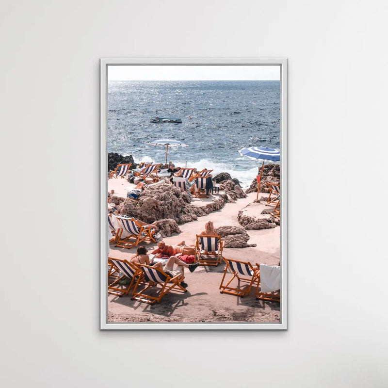 Italian Coast Umbrella Photographic Print - I Heart Wall Art