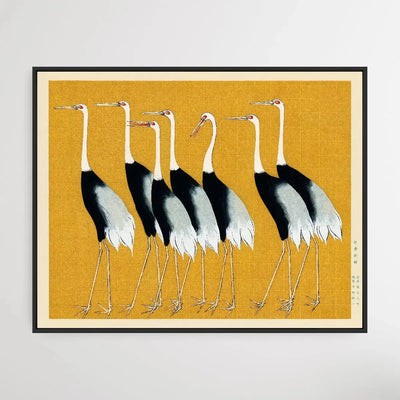 Japanese Red Crown Crane by Ogata Korin (1658-1716) - I Heart Wall Art