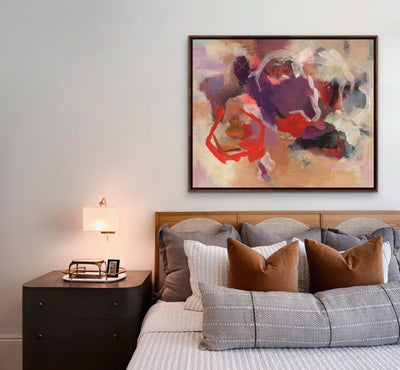 Jasper - Purple and Red Abstract Art Print - I Heart Wall Art